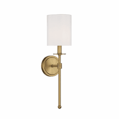 Savoy House Meridian 1 Light Wall Sconce - Natural Brass - M90057NB