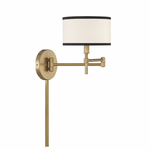 Savoy House Meridian 1-Light Wall Sconce - Natural Brass - M90082NB