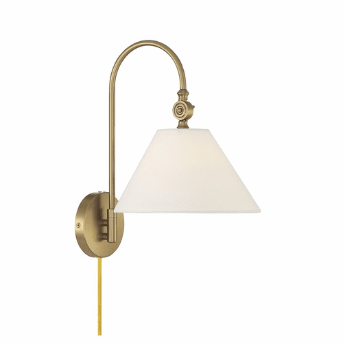 Savoy House Meridian 1-Light Wall Sconce - Natural Brass - M90085NB
