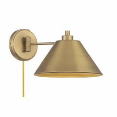 Savoy House Meridian 1-Light Wall Sconce - Natural Brass - M90086NB Savoy House Meridian 1-Light Wall Sconce - Natural Brass - M90086NB