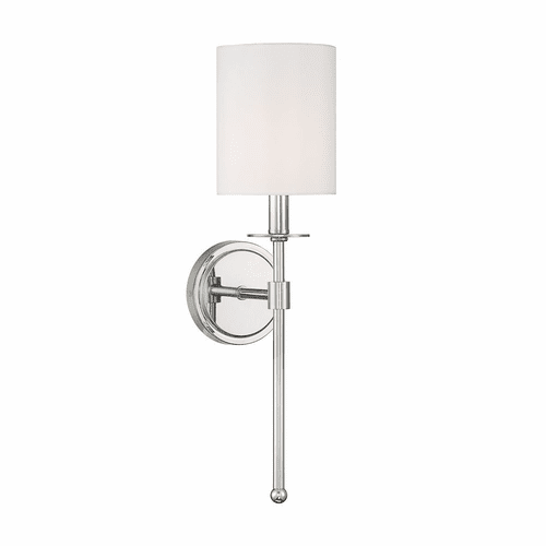 Savoy House Meridian 1 Light Wall Sconce - Polished Nickel - M90057PN