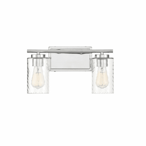 Savoy House Meridian 2 Light Bath Bar - Chrome - M80037CH