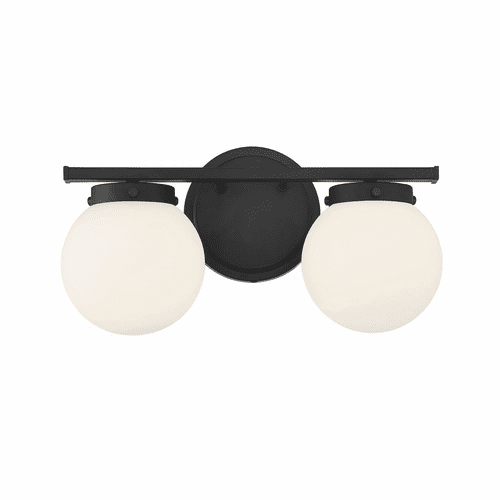 Savoy House Meridian 2 Light Bath Bar - Matte Black - M80047MBK