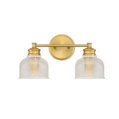 Savoy House Meridian 2 Light Bath Bar - Natural Brass - M80034NB