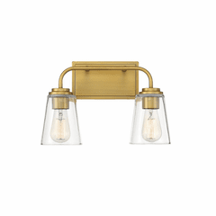 Savoy House Meridian 2 Light Bath Bar - Natural Brass - M80043NB