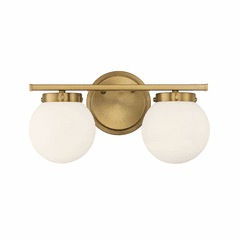Savoy House Meridian 2 Light Bath Bar - Natural Brass - M80047NB Savoy House Meridian 2 Light Bath Bar - Natural Brass - M80047NB