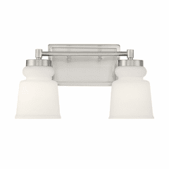 Savoy House Meridian 2-Light Bathroom Vanity Light - Brushed Nickel - M80057BN