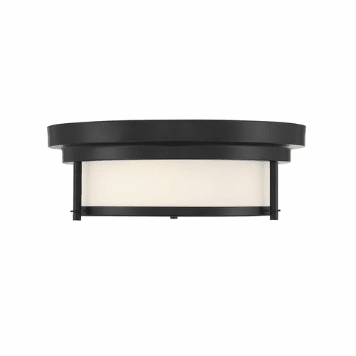 Savoy House Meridian 2 Light Flush Mount - Matte Black - M60062MBK