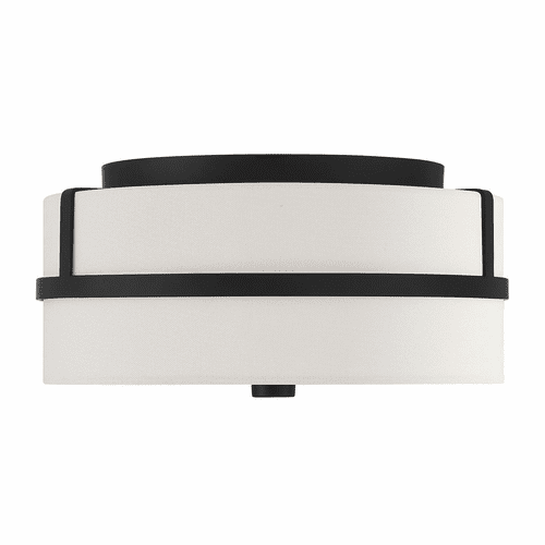 Savoy House Meridian 2 Light Flush Mount - Matte Black - M60065MBK
