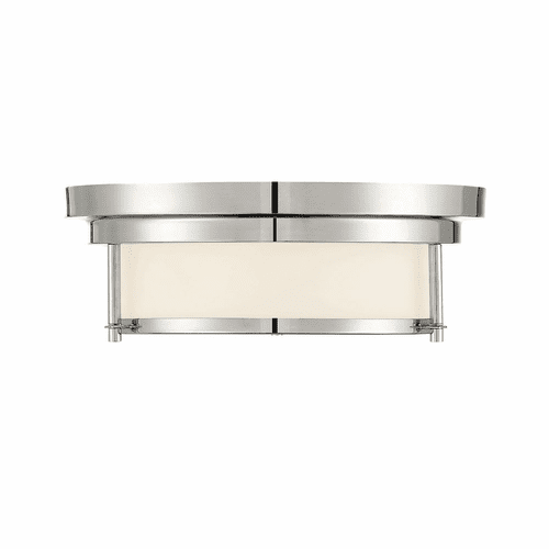 Savoy House Meridian 2 Light Flush Mount - Polished Nickel - M60062PN