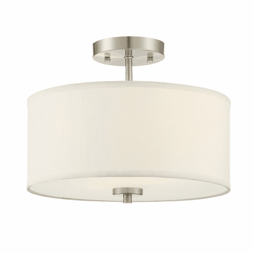 Savoy House Meridian 2 Light Semi-Flush - Brushed Nickel - M60008BN