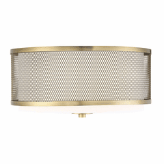 Savoy House Meridian 2 Light Semi-Flush - Natural Brass - M60018NB