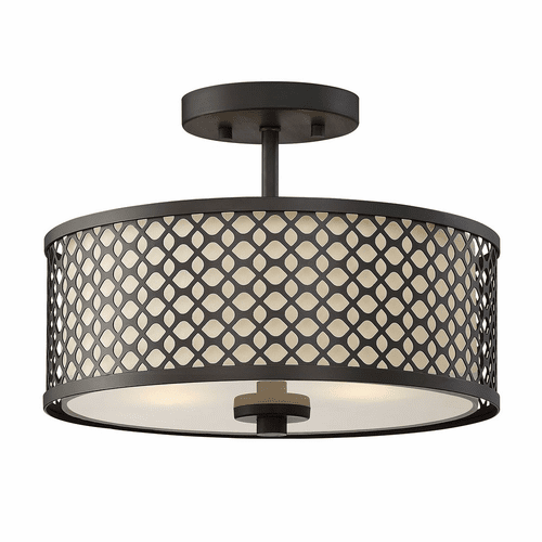 Savoy House Meridian 2 Light Semi-Flush - Oil Rubbed Bronze - M60016ORB