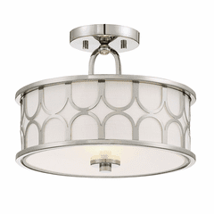 Savoy House Meridian 2 Light Semi-Flush - Polished Nickel - M60015PN