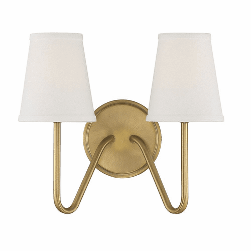 Savoy House Meridian 2 Light Wall Sconce - Natural Brass - M90055NB