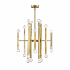 Savoy House Meridian 24 Light Chandelier - Natural Brass - M10040NB