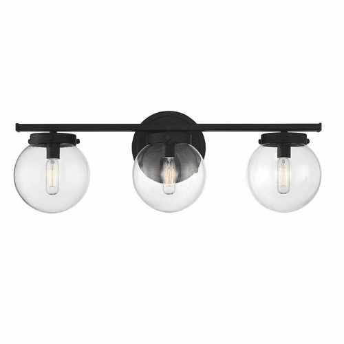 Savoy House Meridian 3 Light Bath Bar - Matte Black - M80024MBK