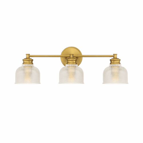 Savoy House Meridian 3 Light Bath Bar - Natural Brass - M80035NB