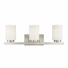 Savoy House Meridian 3-Light Bathroom Vanity Light - Brushed Nickel - M80067BN