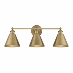 Savoy House Meridian 3-Light Bathroom Vanity Light - Natural Brass - M80064NB Savoy House Meridian 3-Light Bathroom Vanity Light - Natural Brass - M80064NB