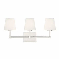 Savoy House Meridian 3-Light Bathroom Vanity Light - Nickel - M80053PN