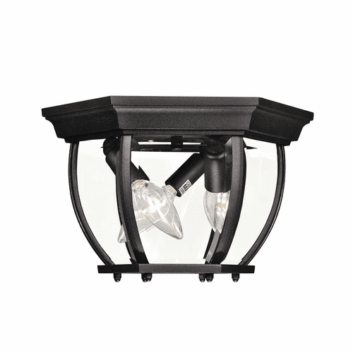 Savoy House Meridian 3-Light Outdoor Ceiling Light - Black - M50059BK