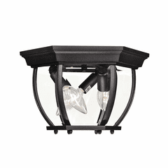 Savoy House Meridian 3-Light Outdoor Ceiling Light - Black - M50059BK