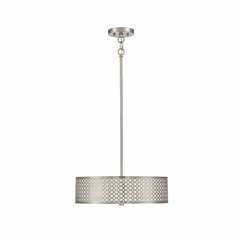 Savoy House Meridian 3 Light Pendant - Brushed Nickel - M70108BN Savoy House Meridian 3 Light Pendant - Brushed Nickel - M70108BN