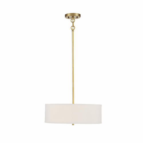 Savoy House Meridian 3 Light Pendant - Warm Brass - M70109NB