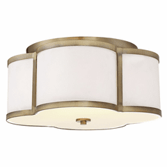 Savoy House Meridian 3 Light Semi-Flush - Natural Brass - M60020NB