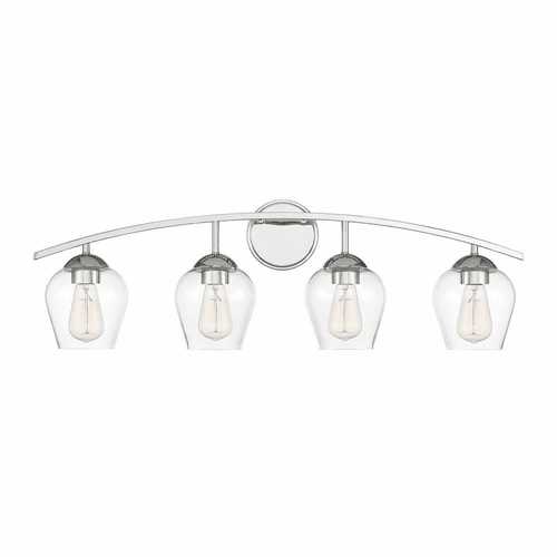 Savoy House Meridian 4 Light Bath Bar - Chrome - M80033CH