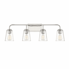 Savoy House Meridian 4 Light Bath Bar - Polished Nickel - M80045PN