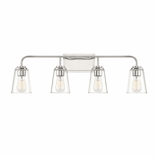 Savoy House Meridian 4 Light Bath Bar - Polished Nickel - M80045PN