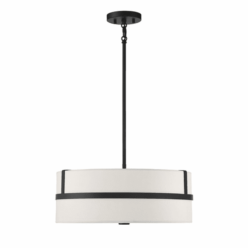 Savoy House Meridian 4 Light CagedPendant - Matte Black - M70102MBK