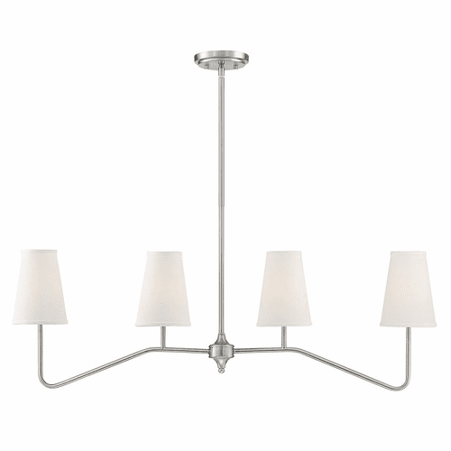 Savoy House Meridian 4 Light Chandelier - Brushed Nickel - M10078BN