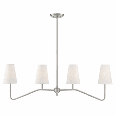 Savoy House Meridian 4 Light Chandelier - Brushed Nickel - M10078BN
