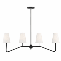 Savoy House Meridian 4 Light Chandelier - Matte Black - M10078MBK