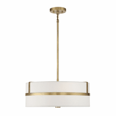 Savoy House Meridian 4 Light Pendant - Natural Brass - M70102NB