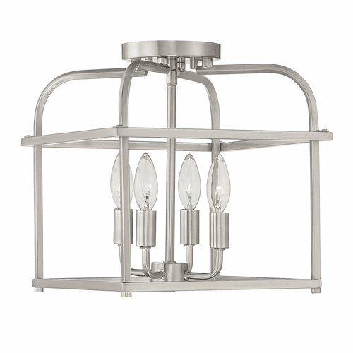 Savoy House Meridian 4 Light Semi-Flush - Brushed Nickel - M60061BN