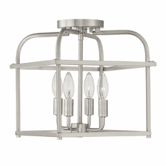 Savoy House Meridian 4 Light Semi-Flush - Brushed Nickel - M60061BN