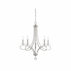 Savoy House Meridian 5 Light Chandelier - Brushed Nickel - M10028BN