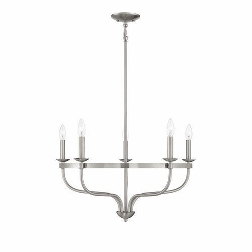 Savoy House Meridian 5 Light Chandelier - Brushed Nickel - M10087BN