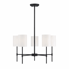Savoy House Meridian 5 Light Chandelier - Matte Black - M10067MBK