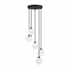 Savoy House Meridian 5 Light Chandelier - Matte Black - M10094MBK