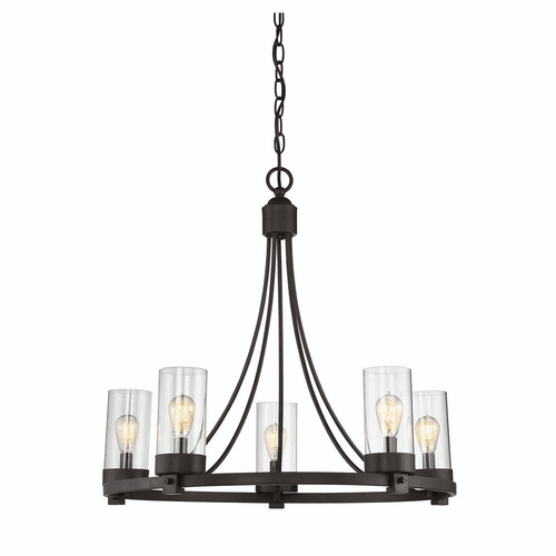 Savoy House Meridian 5 Light Chandelier - Oil Rubbed Bronze - M10018ORB