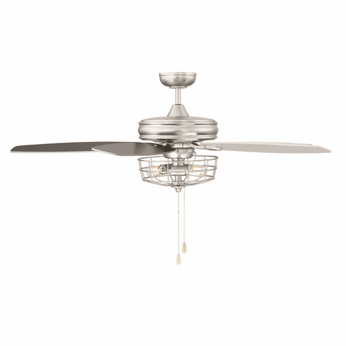 Savoy House Meridian 52" Ceiling Fan w/Light - Brushed Nickel - M2006BN