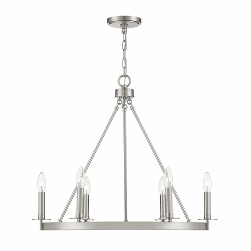 Savoy House Meridian 6 Light Chandelier - Brushed Nickel - M10093BN