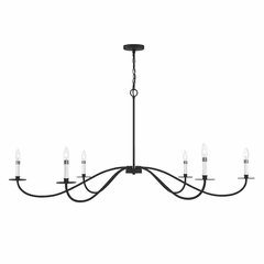 Savoy House Meridian 6-Light Chandelier - Matte Black - M100105MBK