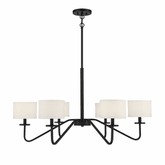 Savoy House Meridian 6 Light Chandelier - Matte Black - M10092MBK