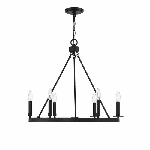 Savoy House Meridian 6 Light Chandelier - Matte Black - M10093MBK